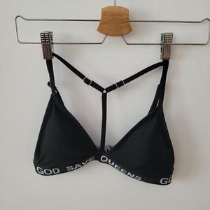 God Save Queens Bikini Top-Small
